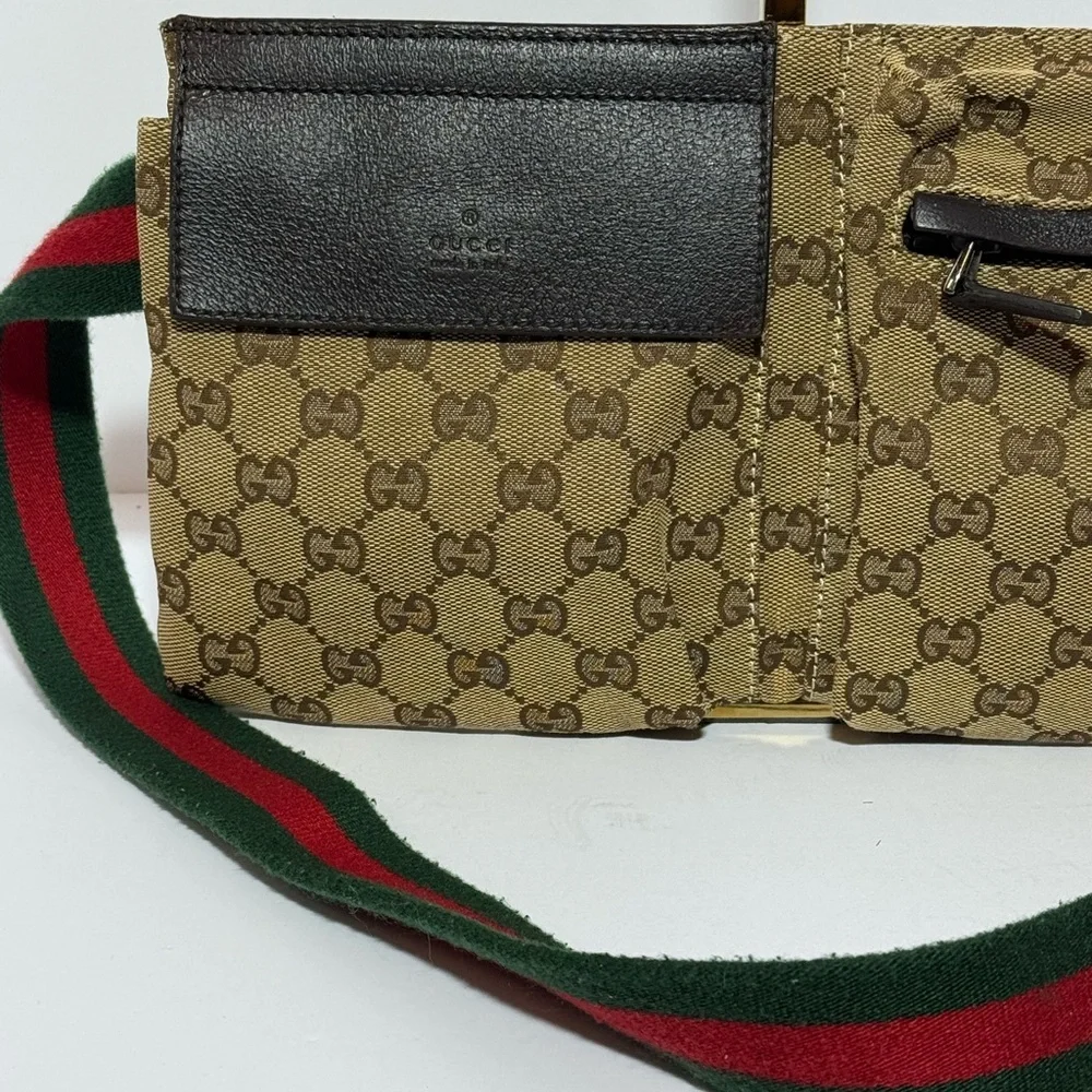 Gucci Beige and Brown GG Belt Bag - Picture 2 of 15